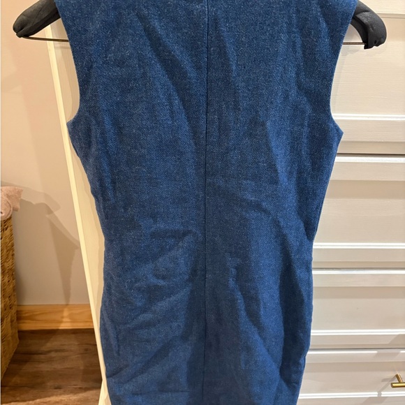 Frances Valentine Elegant Blue Sleeveless Dress - Picture 7 of 7